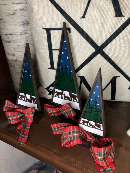 Christmas Trees - Set Of 3