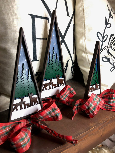 Christmas Trees - Set Of 3