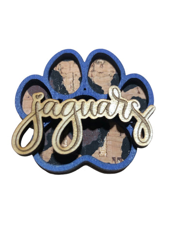 Jaguars Paw Print Magnet