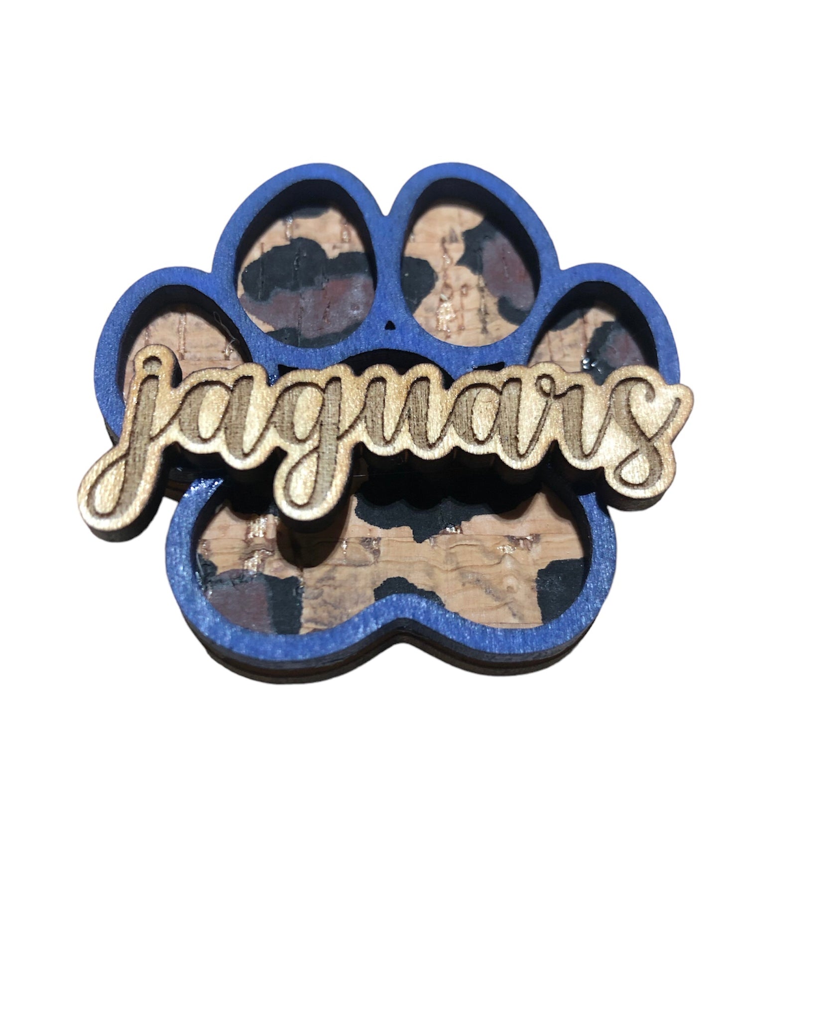 Jaguars Paw Print Magnet