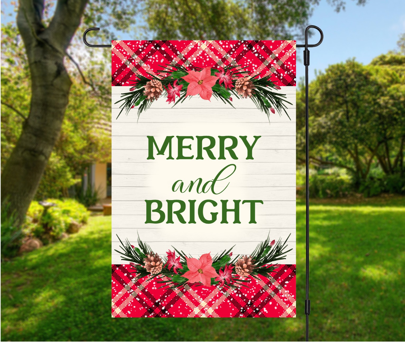 Garden Flag | Merry and Bright