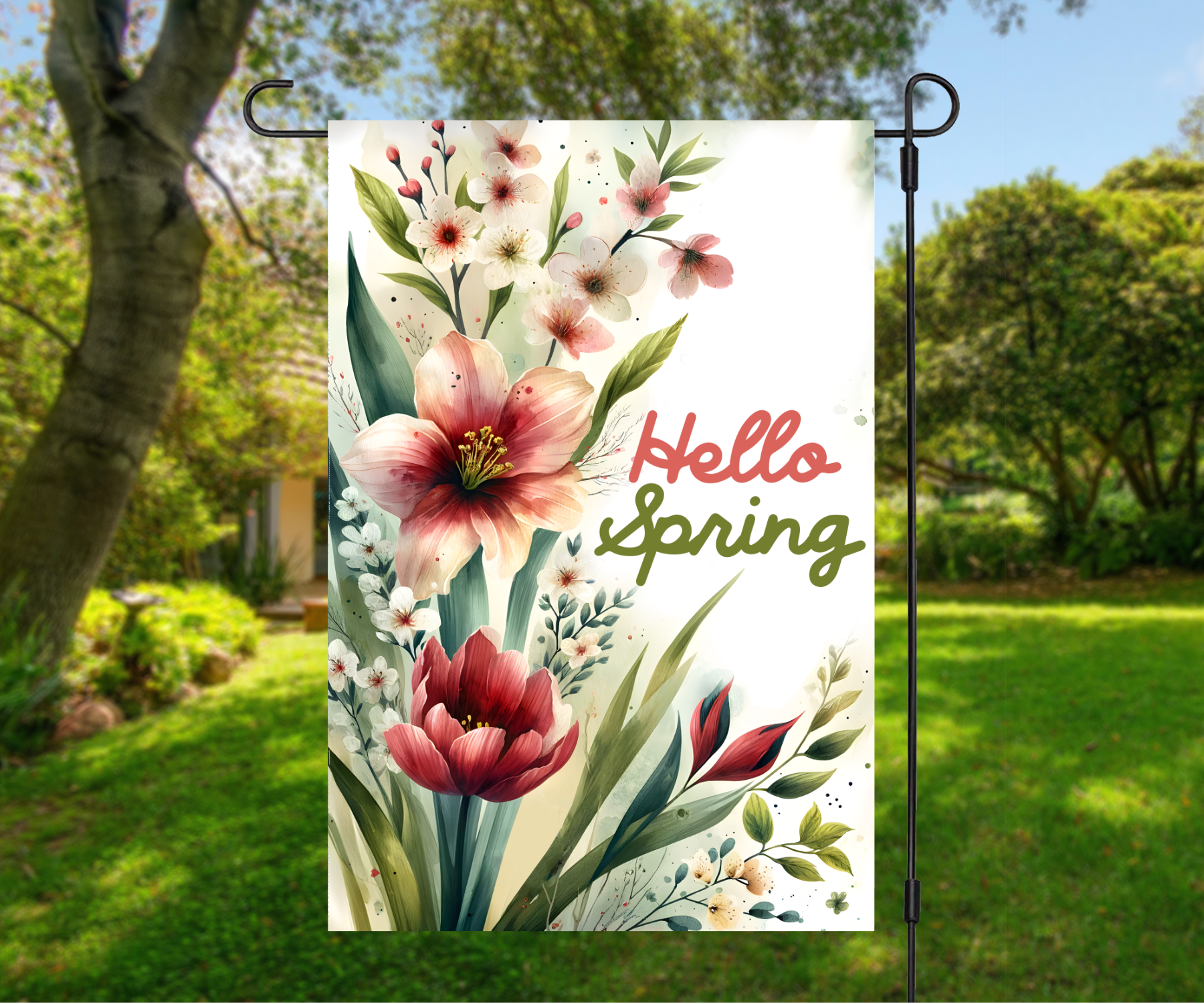 Garden Flag | Hello Spring
