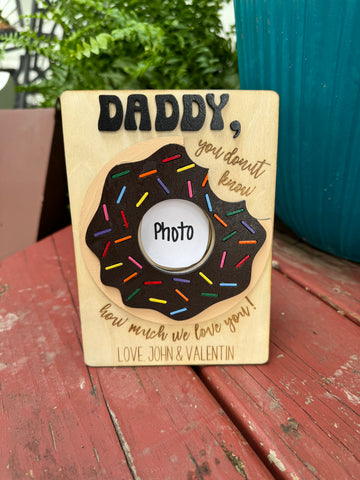 Daddy Donut Photo Frame