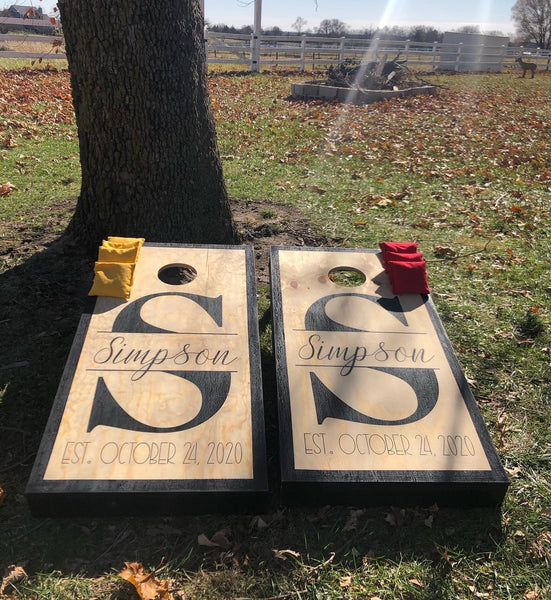 Last Name Cornhole Set