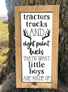 Tractors Trucks Eight Point Bucks