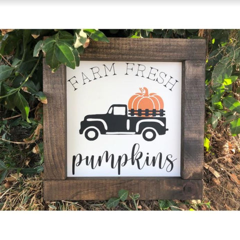 Farm Fresh Pumpkins - Truck